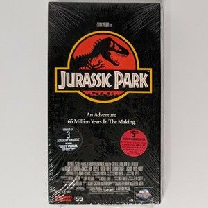 Jurassic Park VHS 1994 MCA Watermark Jell-O Academy Award Sticker New **Read**
